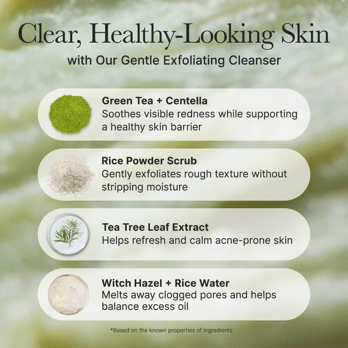 Fresh Green Mochi Cleanser, Gentle Daily Cleanser for Acne-Prone Skin - image 5