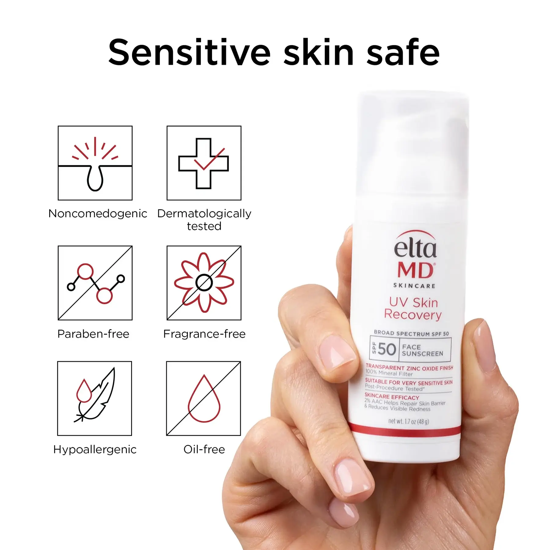 UV Skin Recovery Broad Spectrum SPF 50 Face Sunscreen - image 11