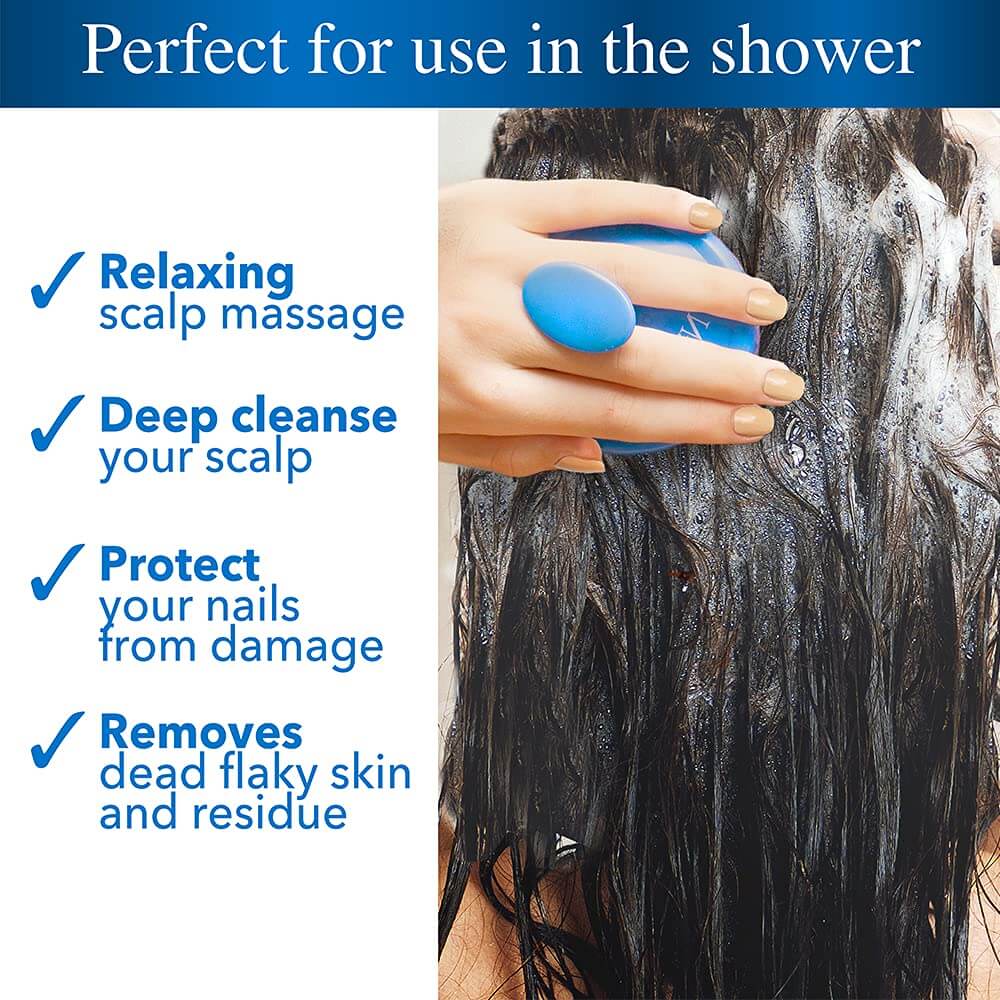 Shampoo Brush with Soft Silicone Scalp Massager Brush Head - image 6