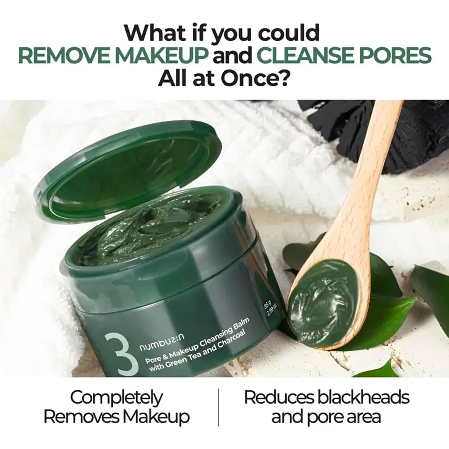 No.3 Pore & Makeup Cleansing Balm With Green Tea And Charcoal - image 4