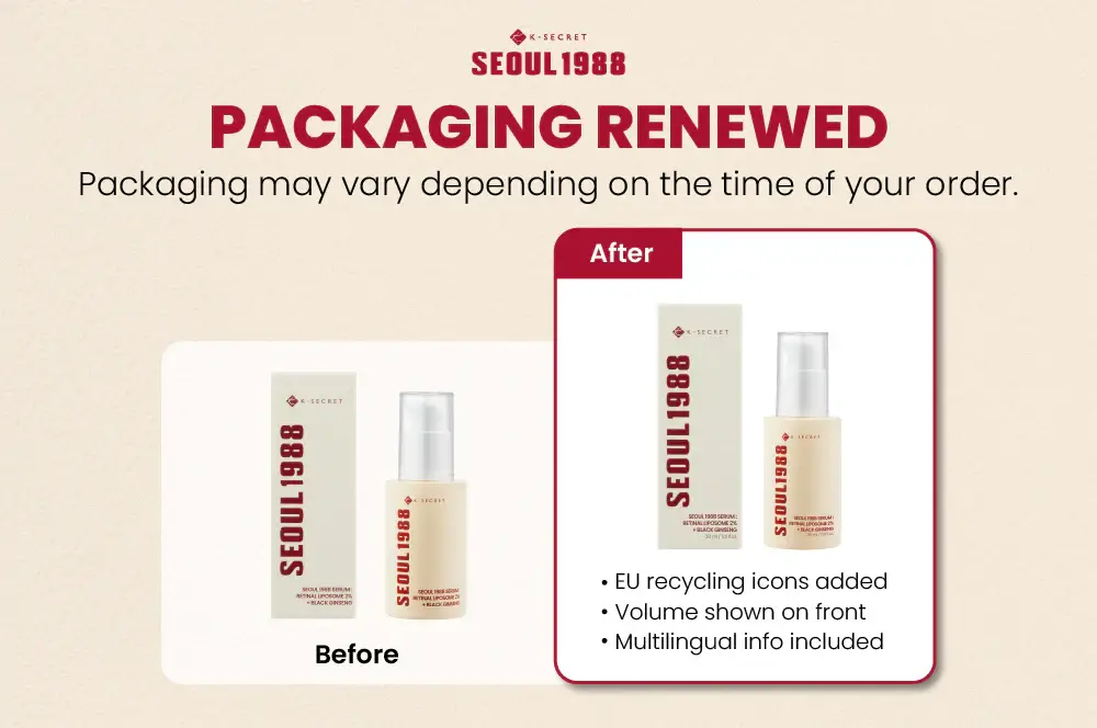  SEOUL 1988 Serum: Retinal Liposome 2% + Black Ginseng - image 2