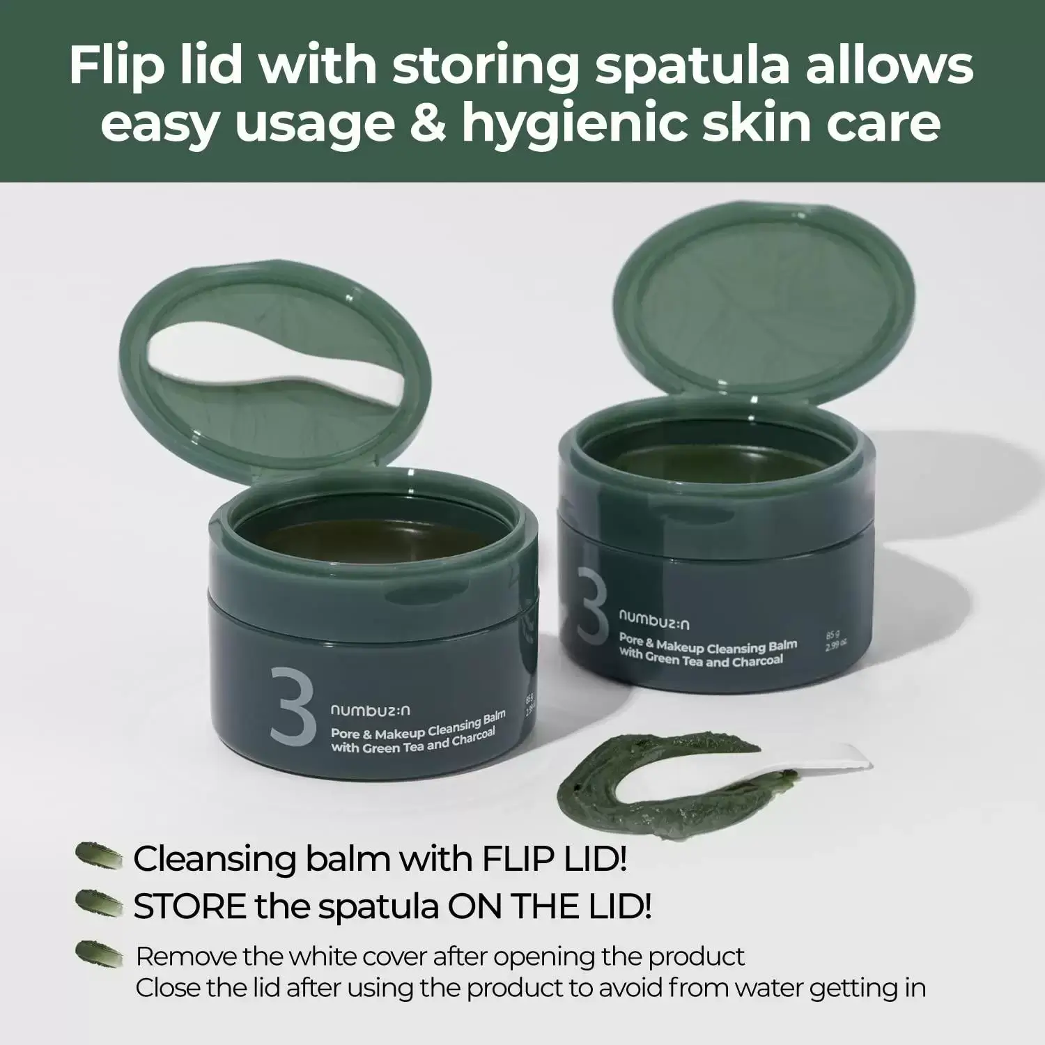 No.3 Pore & Makeup Cleansing Balm With Green Tea And Charcoal - image 9