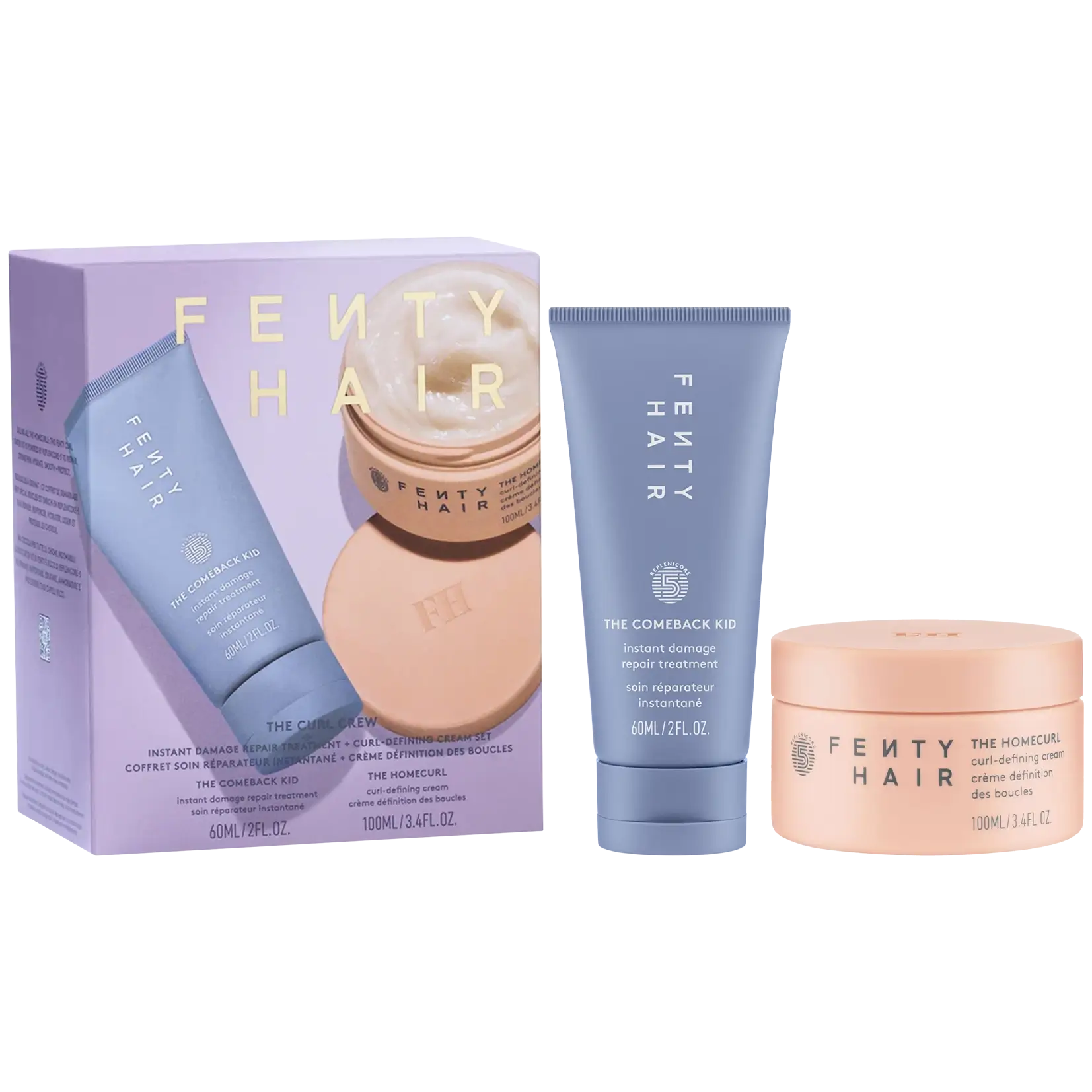 The Curl Crew Instant Damage Repair Treatment + Curl-Defining Set