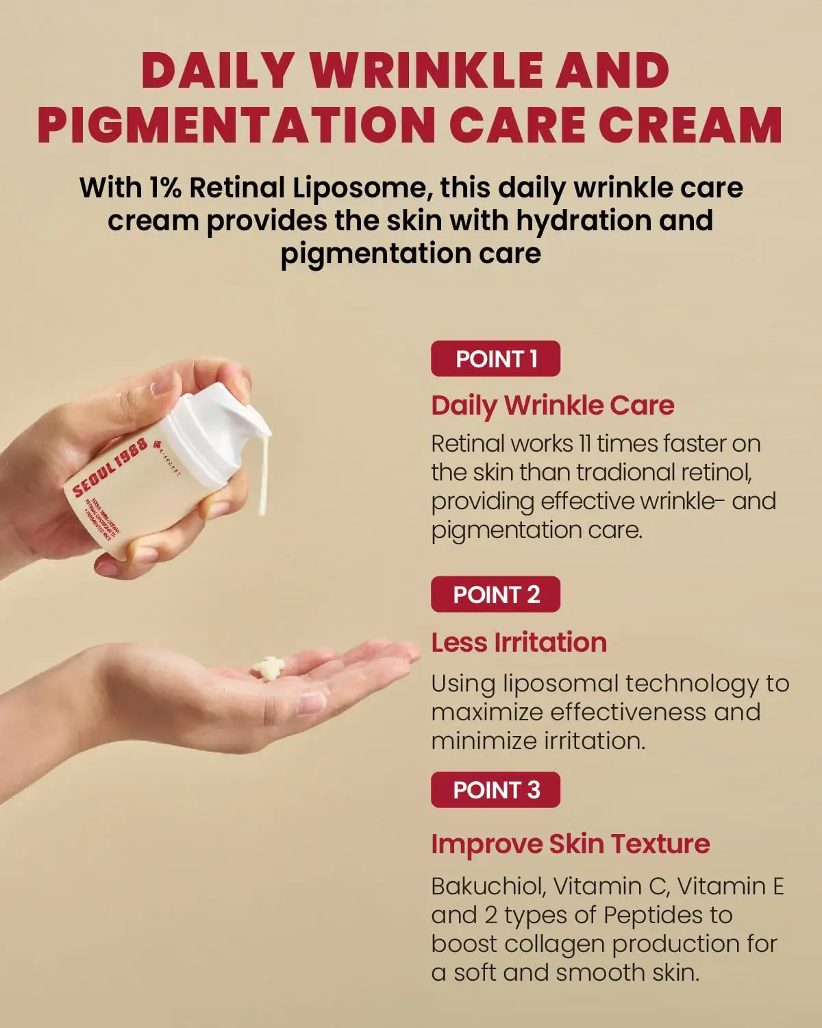 SEOUL 1988 Cream : Retinal Liposome 1% + Fermented Rice - image 4
