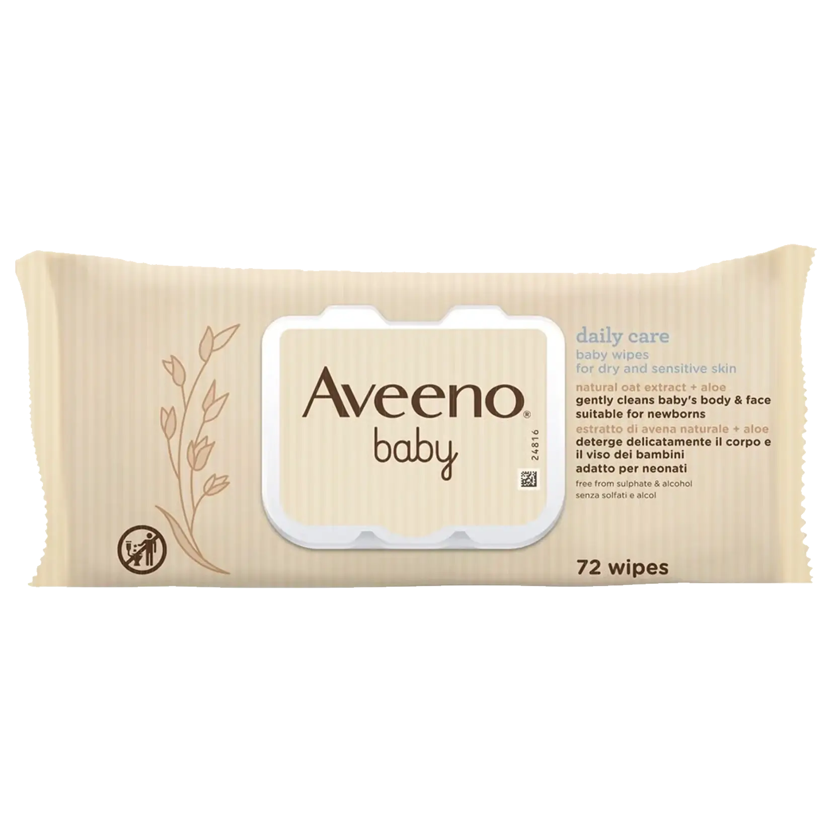 Baby Daily Care Wipes Dry and Sensitive Skin