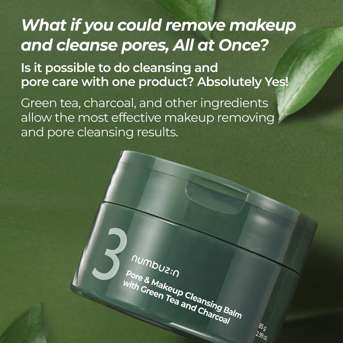 No.3 Pore & Makeup Cleansing Balm With Green Tea And Charcoal - image 2