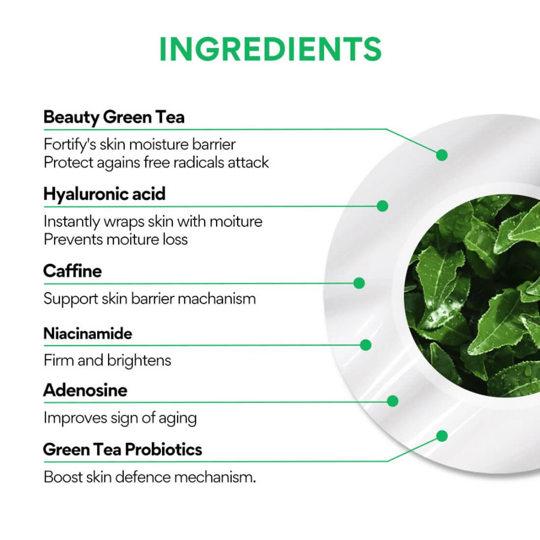 Green Tea Hyaluronic Glow Eye And Face Ball - image 3