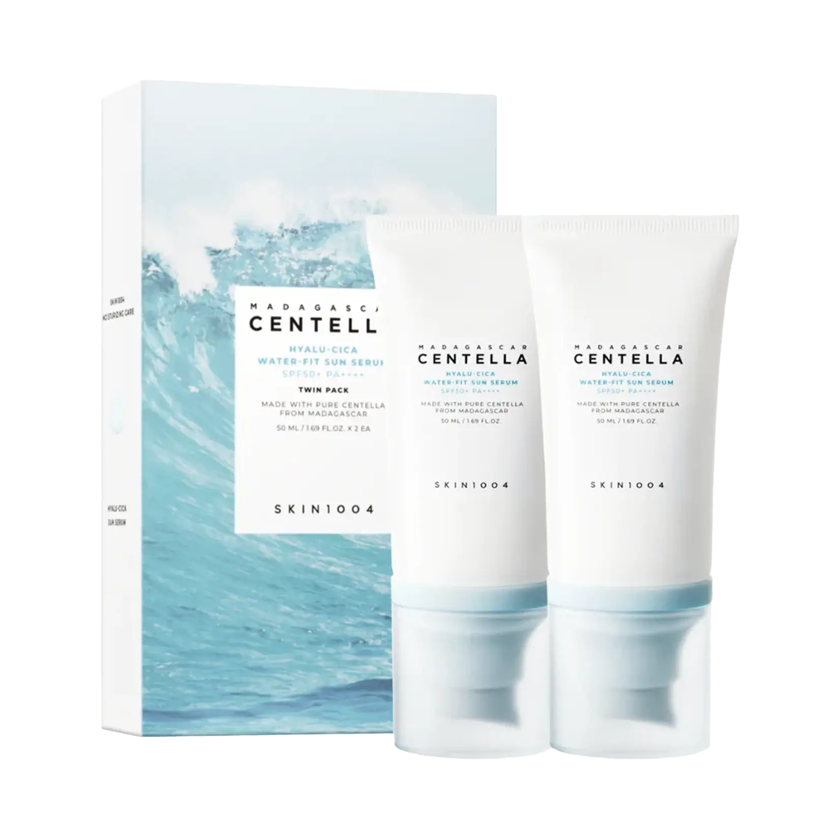 Madagascar Centella Hyalu-Cica Water-Fit Sun Serum SPF50+ PA++++ Twin Pack