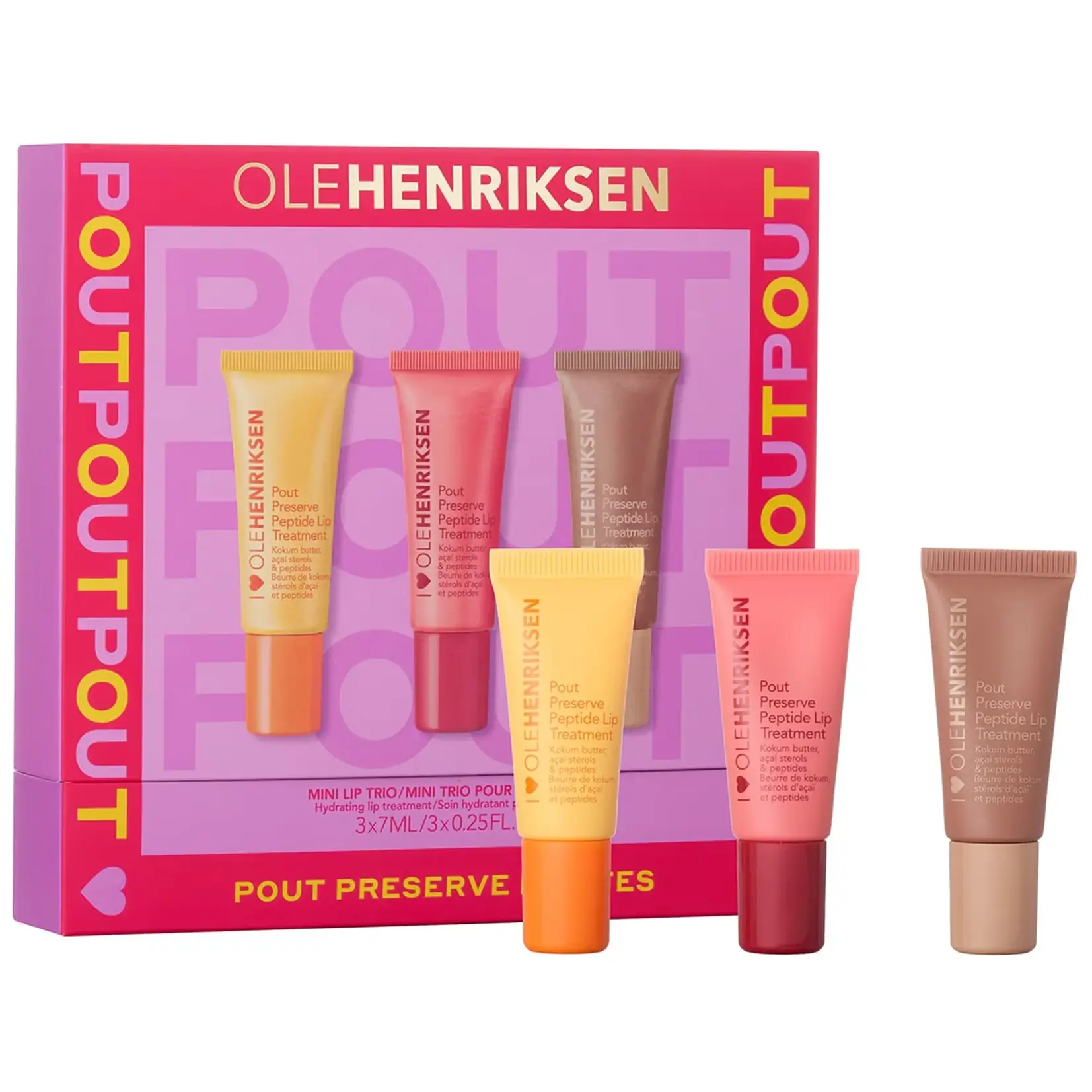 Pout Preserve Petides Mini Lip Trio
