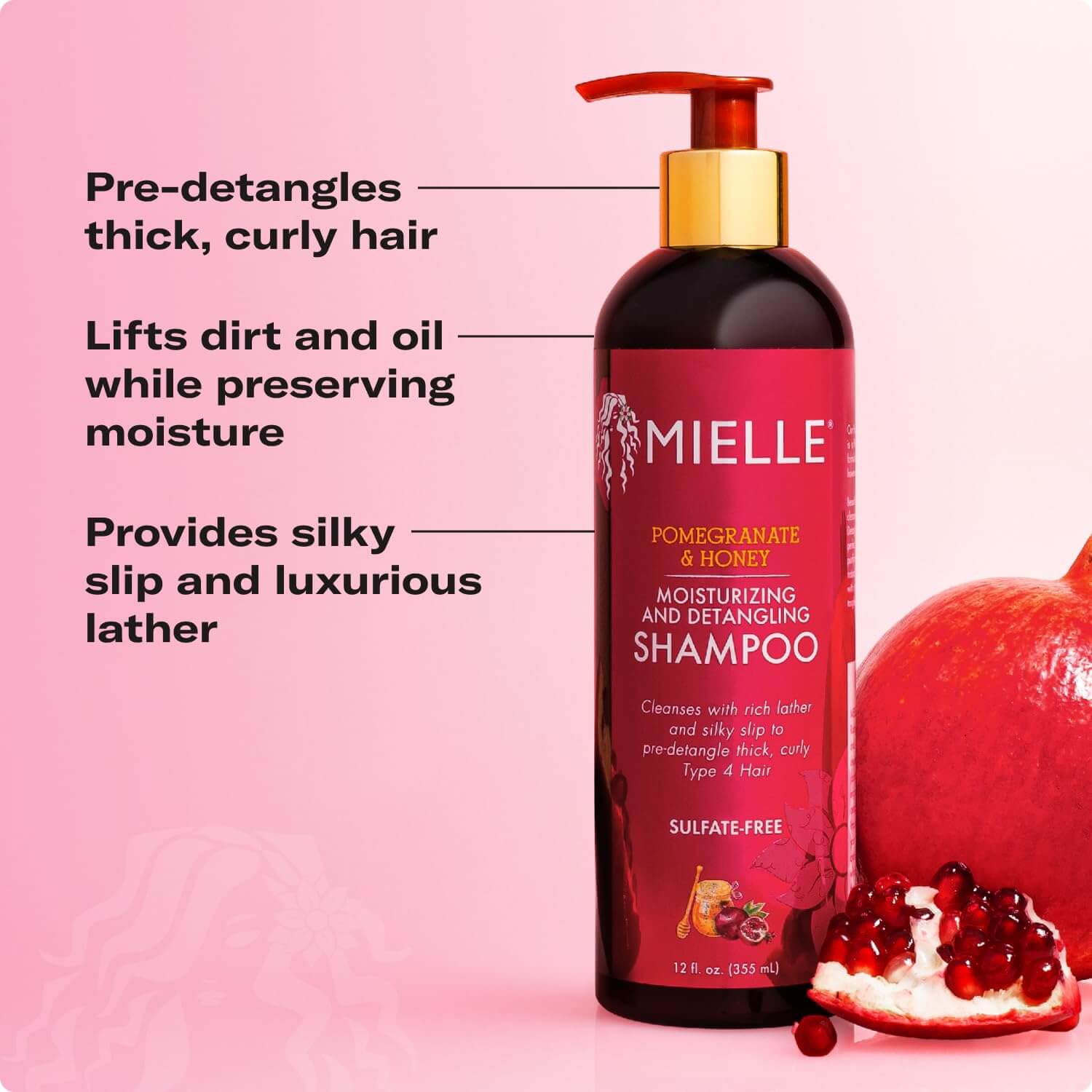 Pomegranate & Honey Moisturizing and Detangling Shampoo - image 4