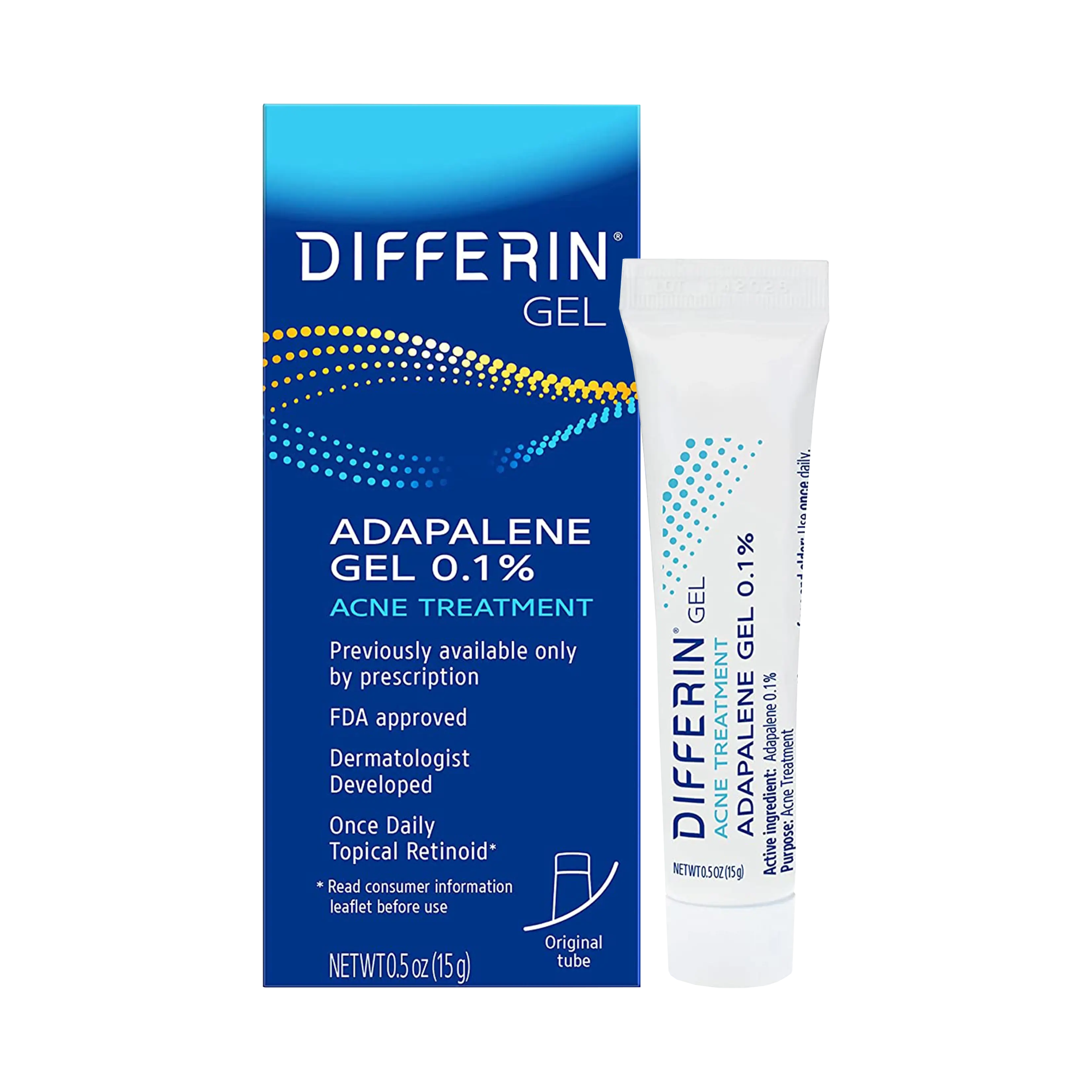 Differin Gel - Adapalene Gel 0.1% Acne Treatment