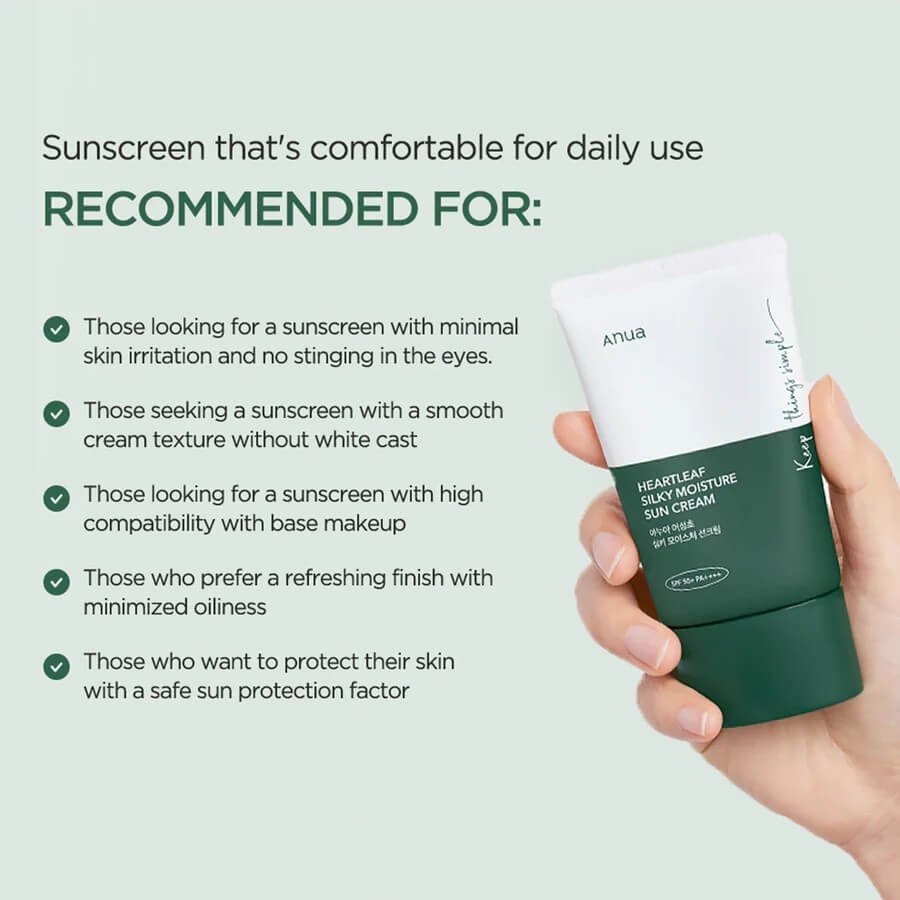 Heartleaf Silky Moisture Sun Cream - image 2