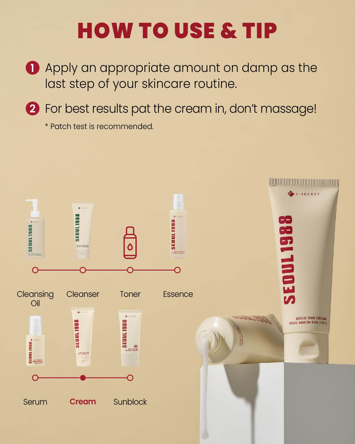 SEOUL 1988 Cream : Snail Mucin 93% + Rice - image 6