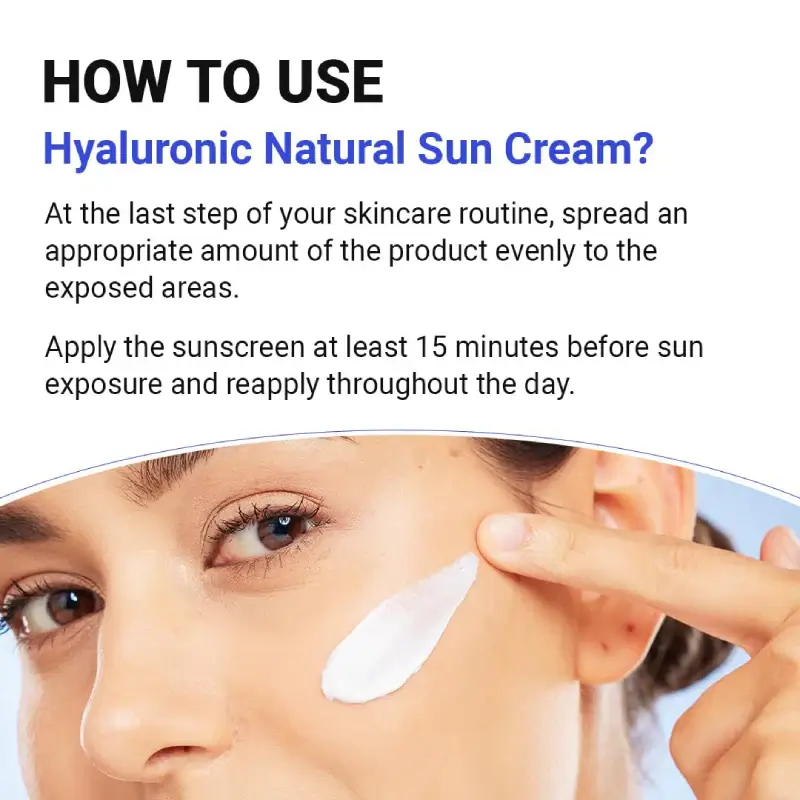 Hyaluronic Acid Natural Sun Cream SPF 50+PA++++ - image 5