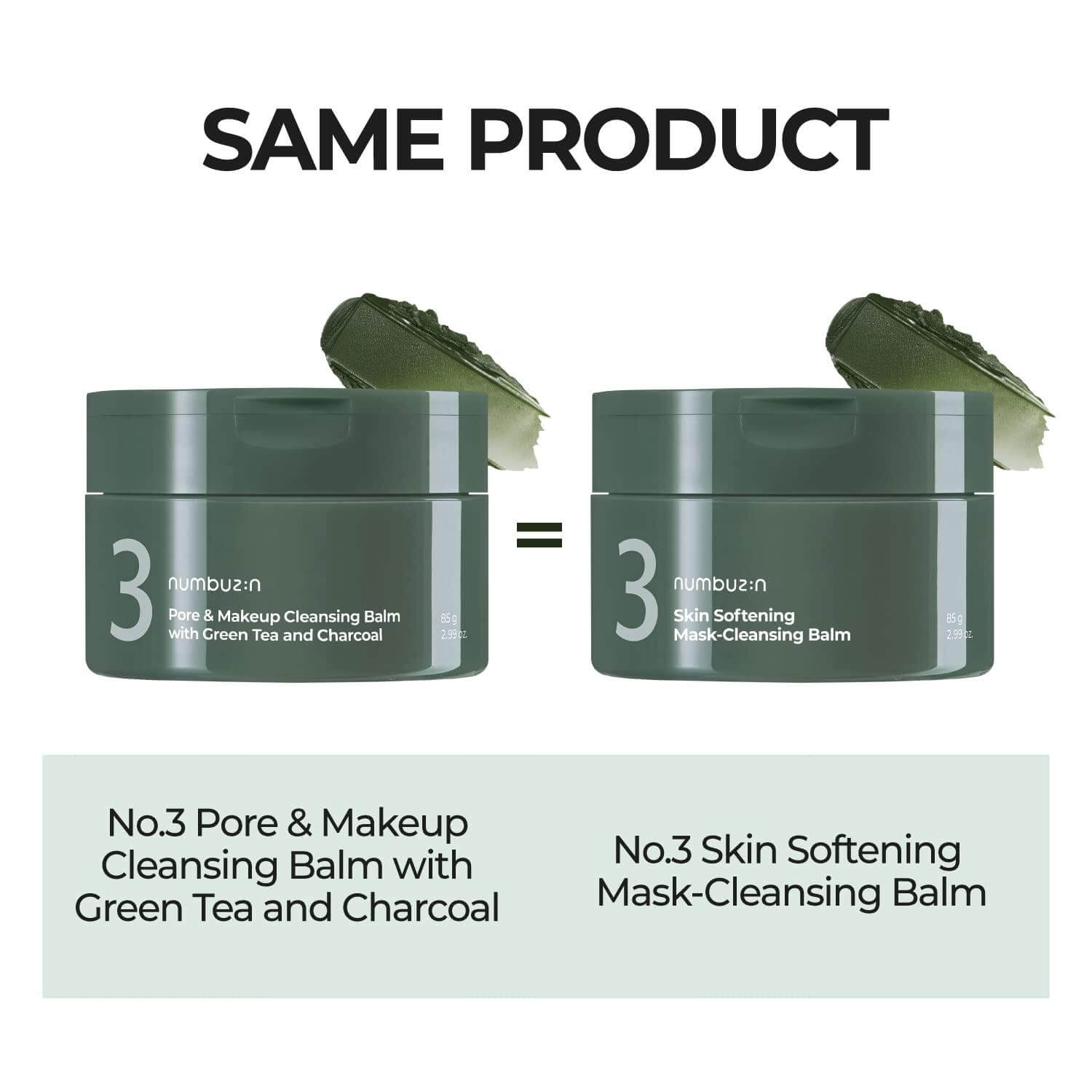No.3 Pore & Makeup Cleansing Balm With Green Tea And Charcoal - image 3