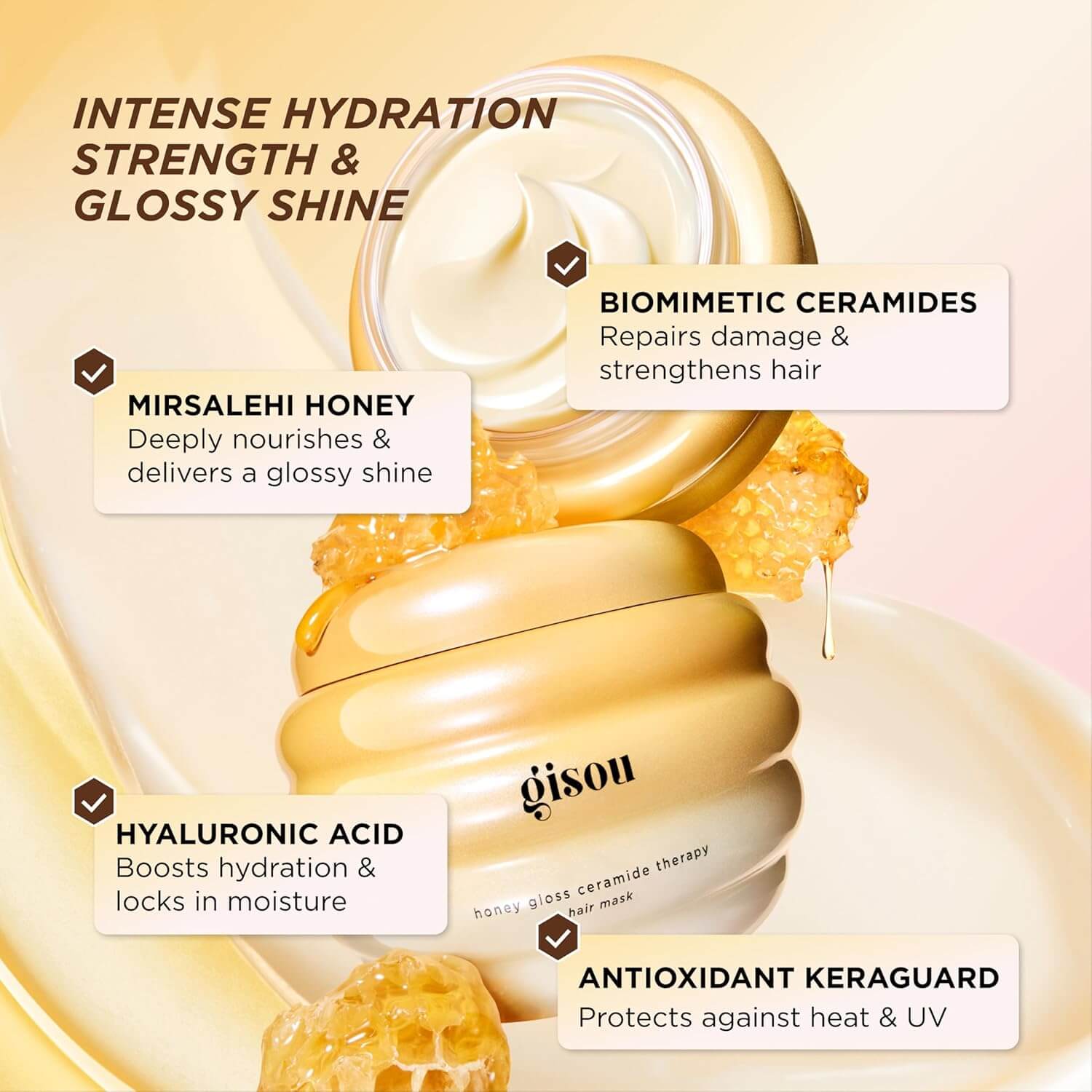 Honey Gloss Ceramide Therapy Hair Mask - image 3