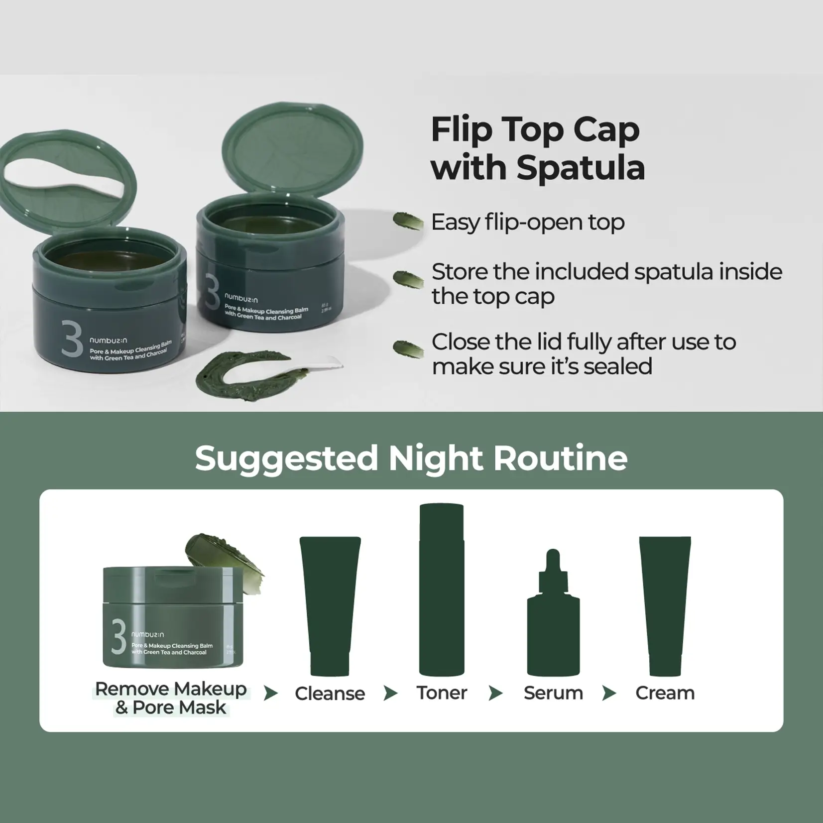 No.3 Pore & Makeup Cleansing Balm With Green Tea And Charcoal - image 11