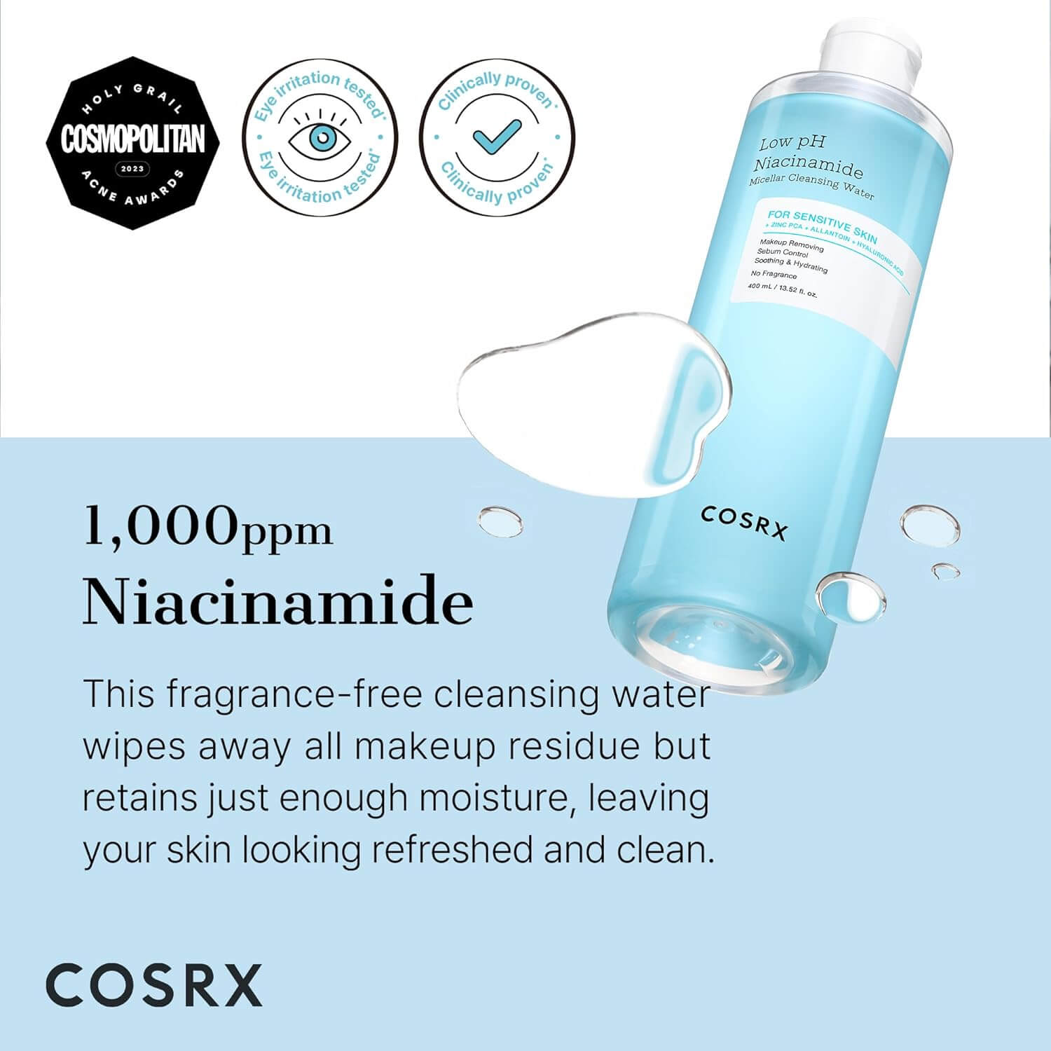 Low pH Niacinamide Micellar Cleansing Water - image 2