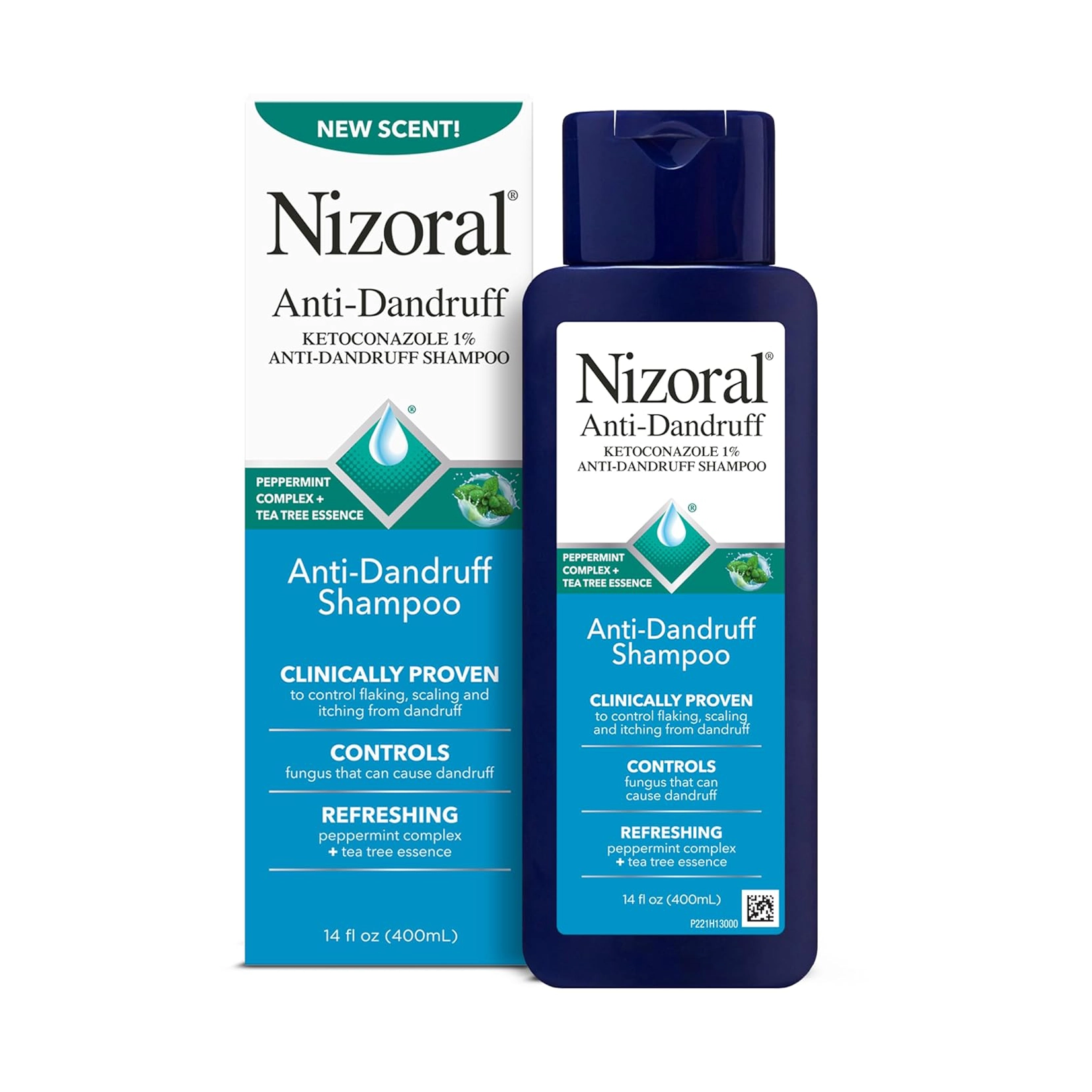 Anti-Dandruff Shampoo with 1% Ketoconazole, Peppermint and Tea Tree Scent