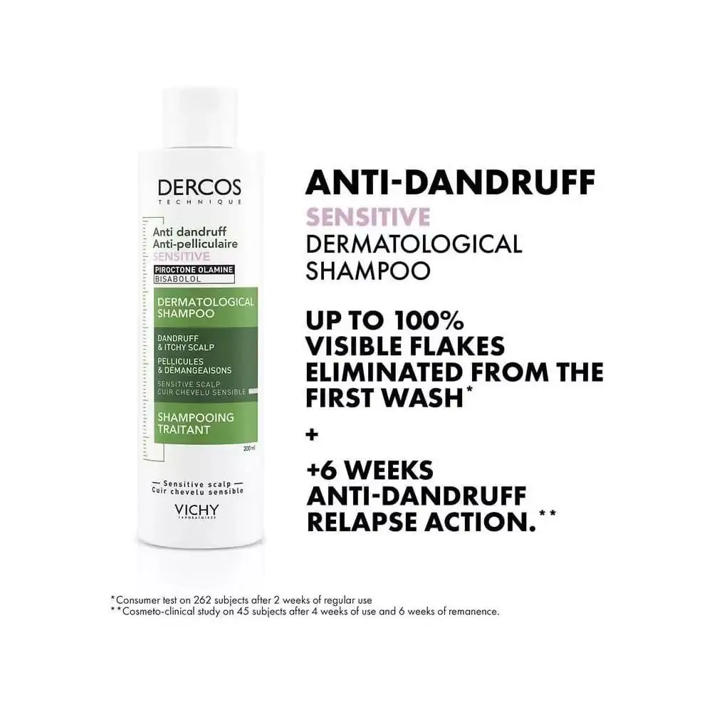 Dercos Anti-Dandruff Shampoo For Sensitive Scalp - image 6