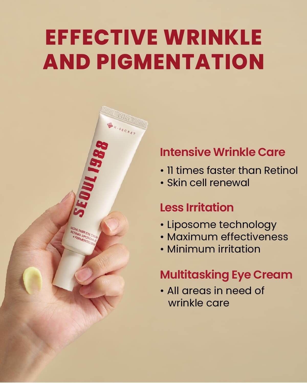 SEOUL 1988 Eye Cream : Retinal Liposome 4% + Fermented Bean - image 2