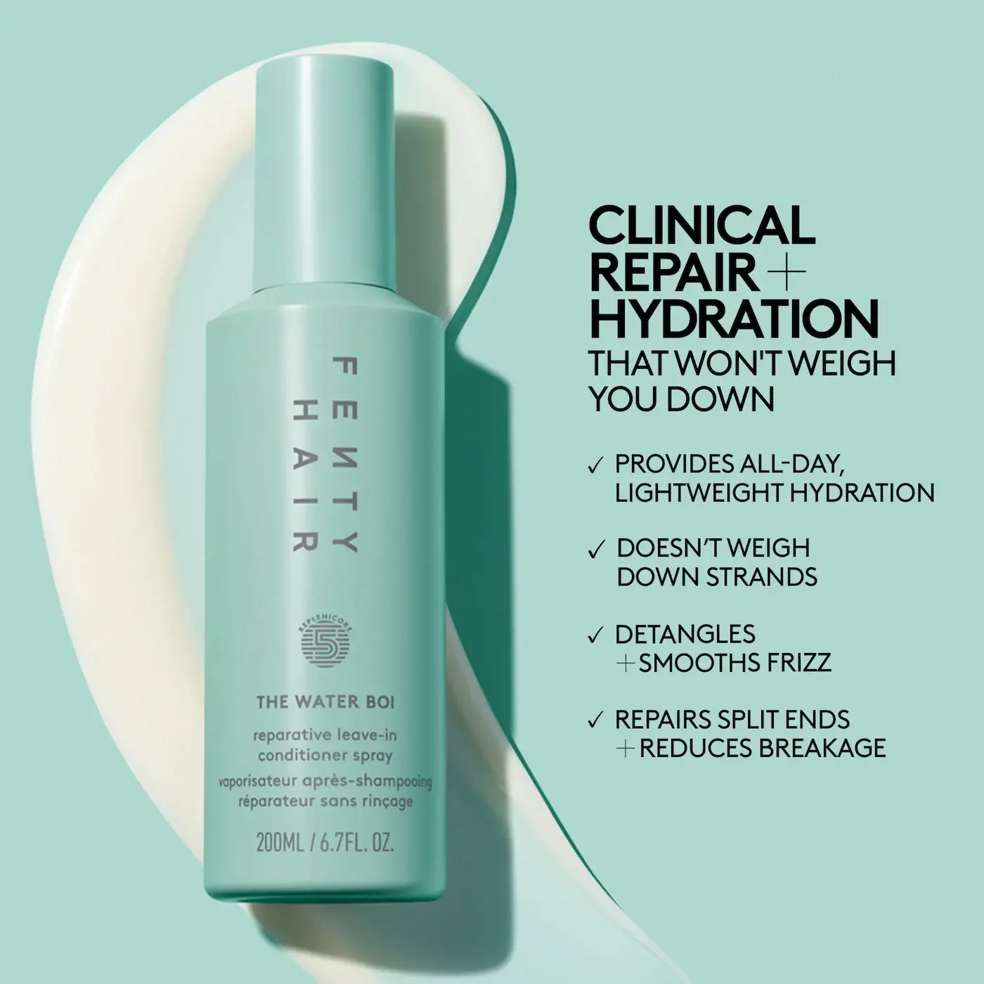 The Water Boi Reparative Leave-In Detangling Conditioner Spray - image 3