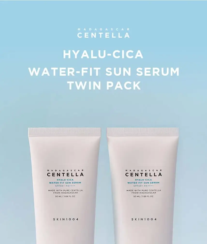 Madagascar Centella Hyalu-Cica Water-Fit Sun Serum SPF50+ PA++++ Twin Pack - image 3