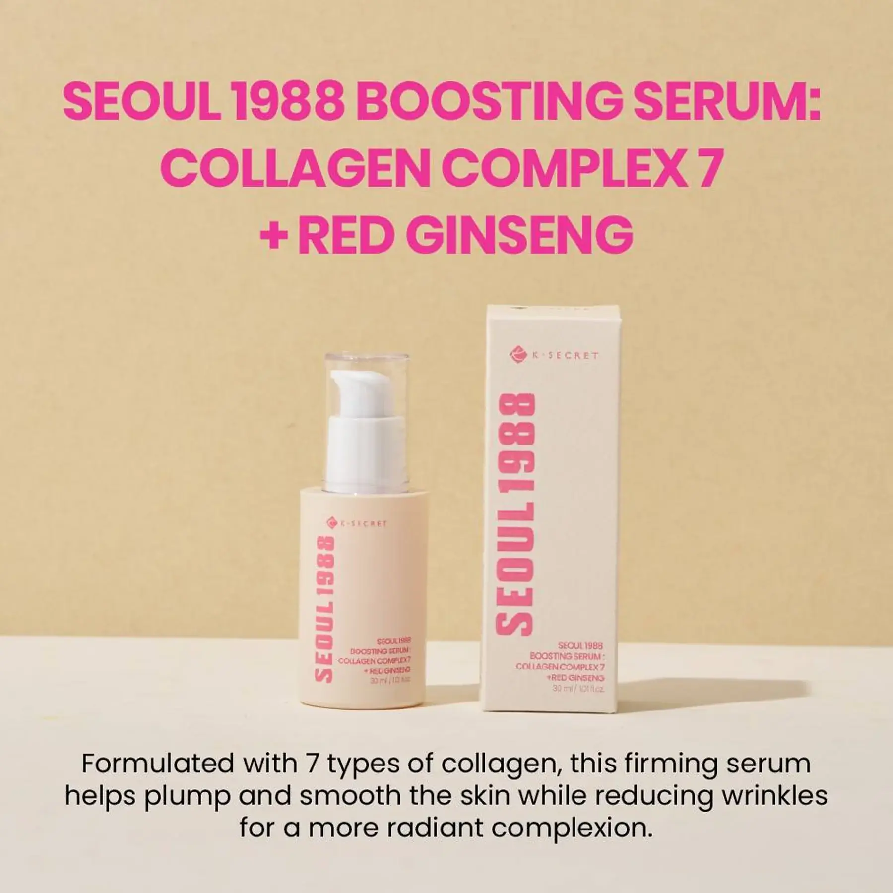 Seoul 1988 Boosting Serum: Collagen Complex 7 + Red Ginseng - image 3