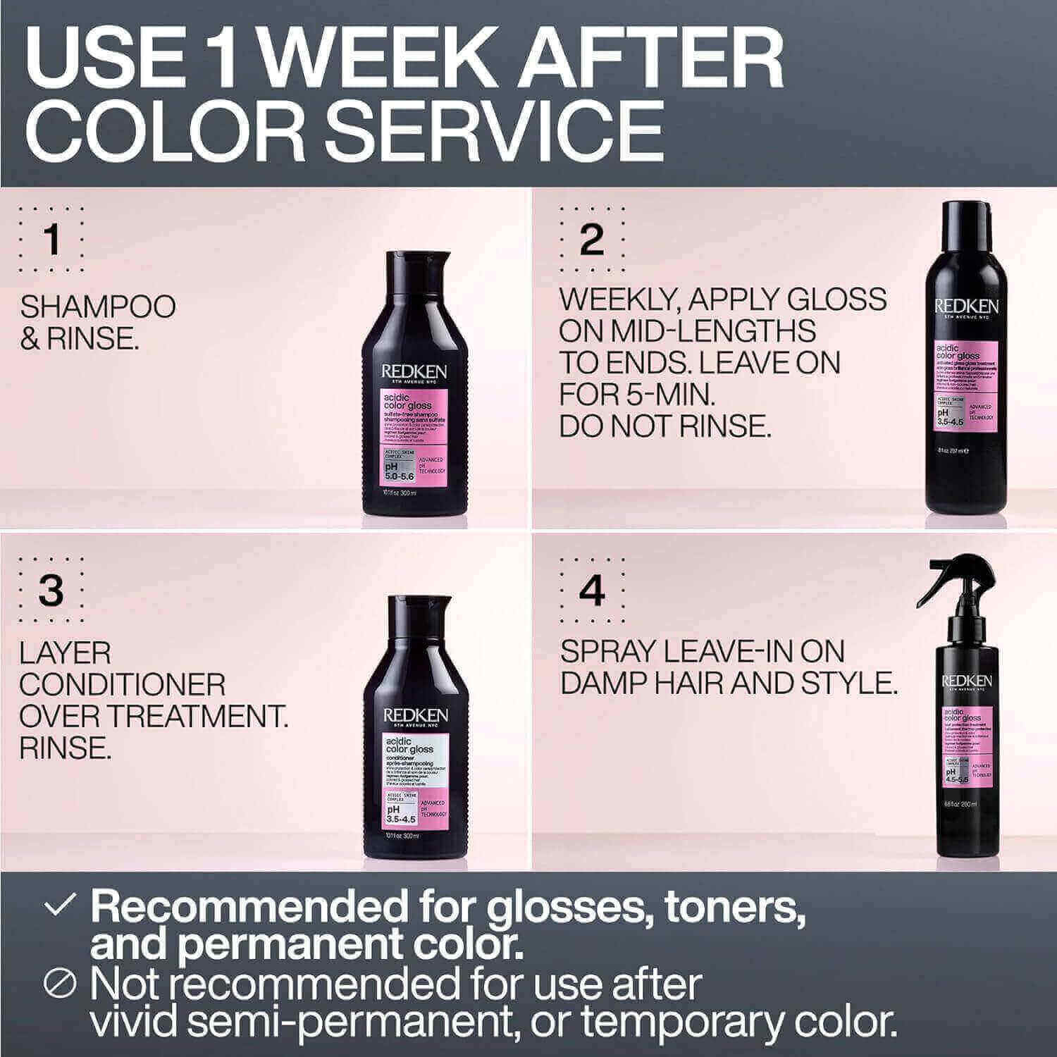 Acidic Color Gloss Heat Protection Leave-In Treatment - image 2