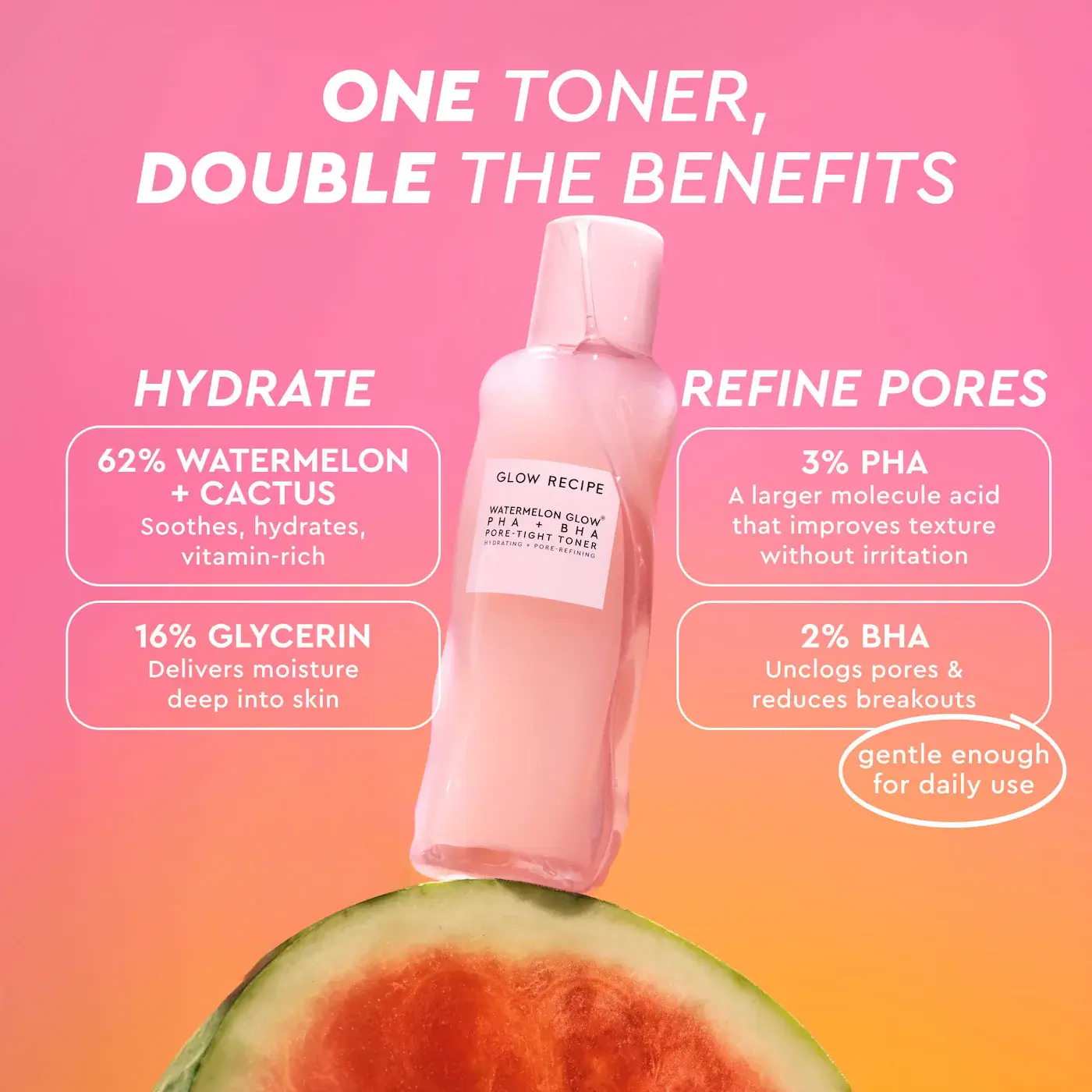 Mini Watermelon Glow PHA+BHA Pore-Tight Toner - image 4