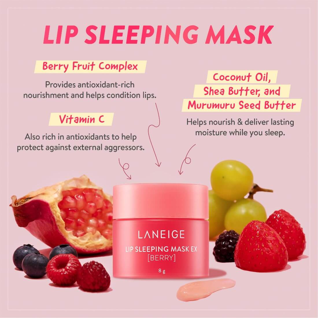 Lip Sleeping Mask EX [Berry] - image 2