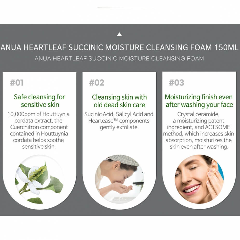 Heartleaf Succinic Moisture Cleansing Foam - image 5