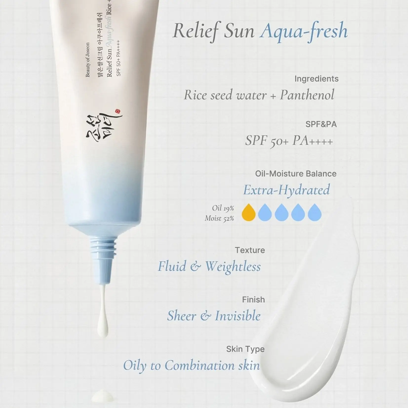 Relief Sun Aqua-Fresh : Rice + B5 SPF50+ PA++++ - image 2