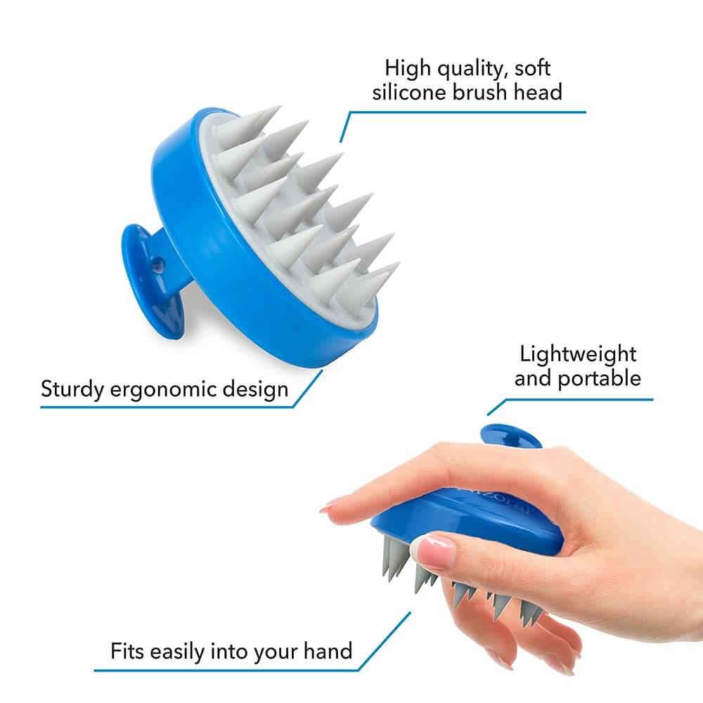 Shampoo Brush with Soft Silicone Scalp Massager Brush Head - image 3