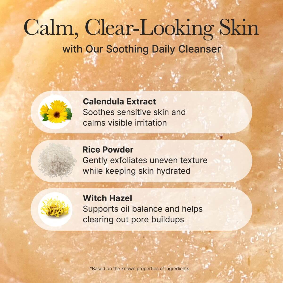 Calendula Rice Mochi Cleanser - image 5