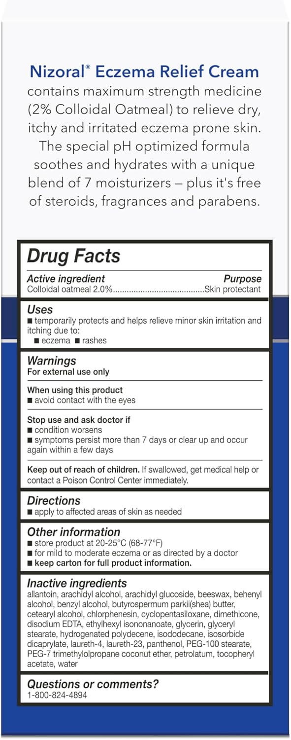 Eczema Relief Cream Colloidal Oatmeal 2% - image 5