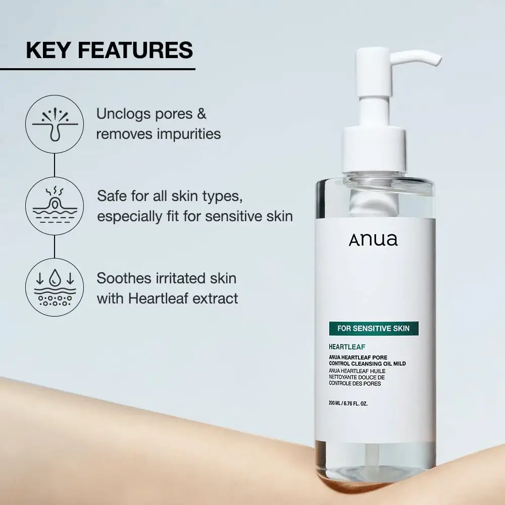 Heartleaf Pore Control Cleansing Oil Mild  - image 4