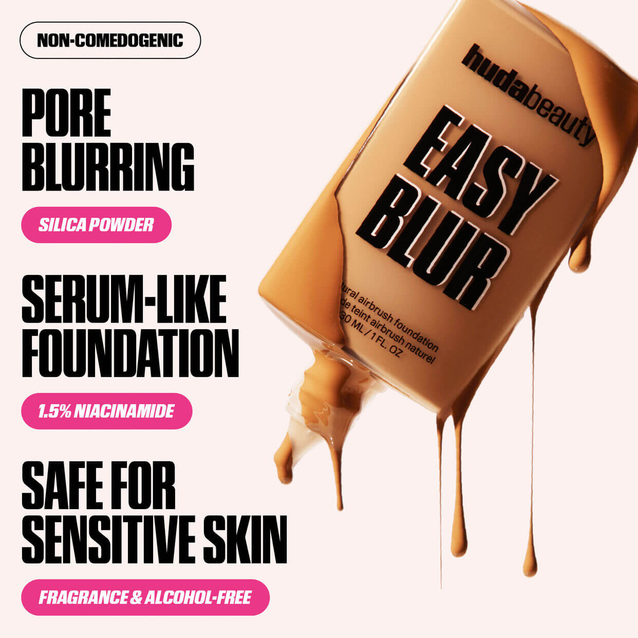 Mini Easy Blur Natural Airbrush Foundation with Niacinamide - image 3