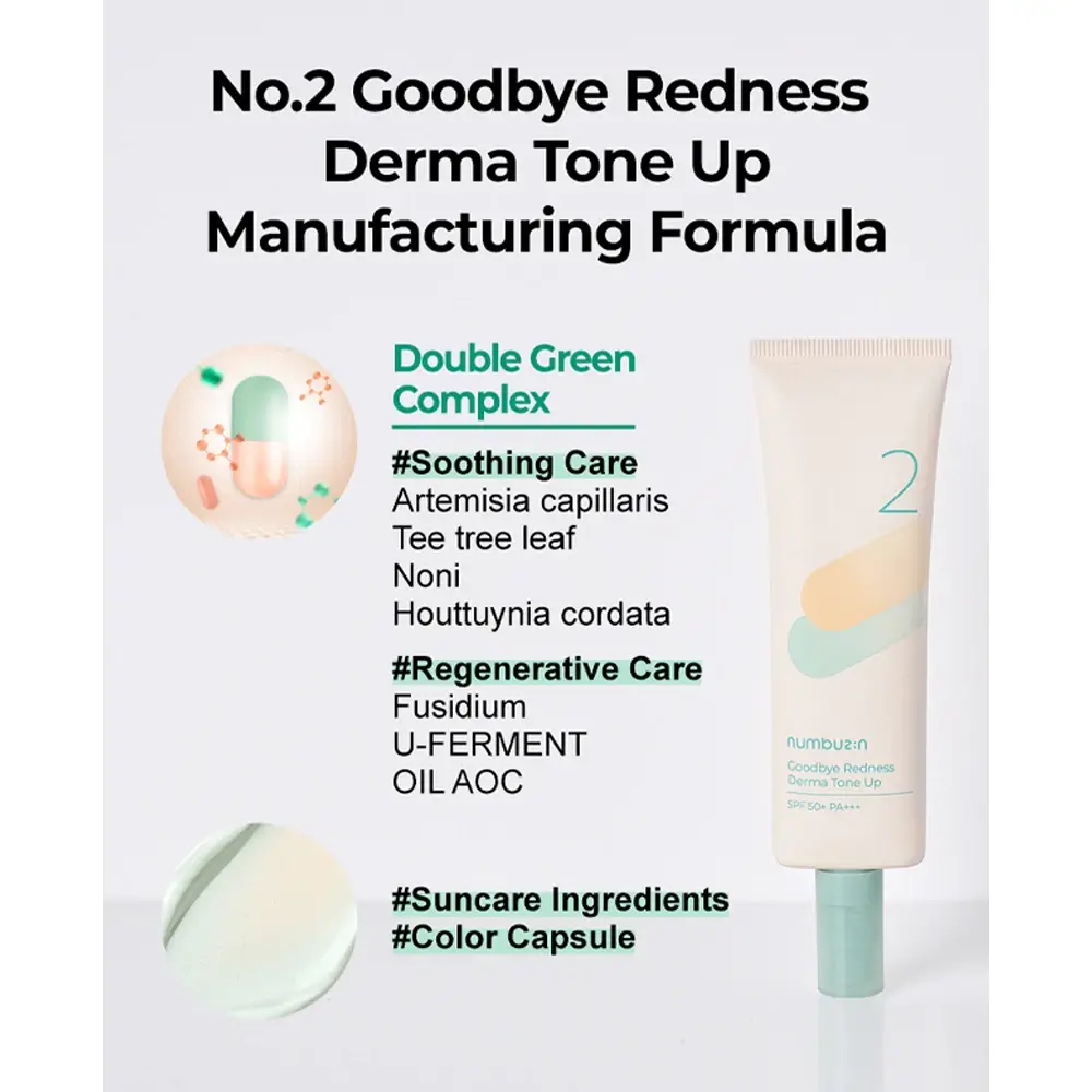 No.2 Goodbye Redness Derma Tone Up - image 3