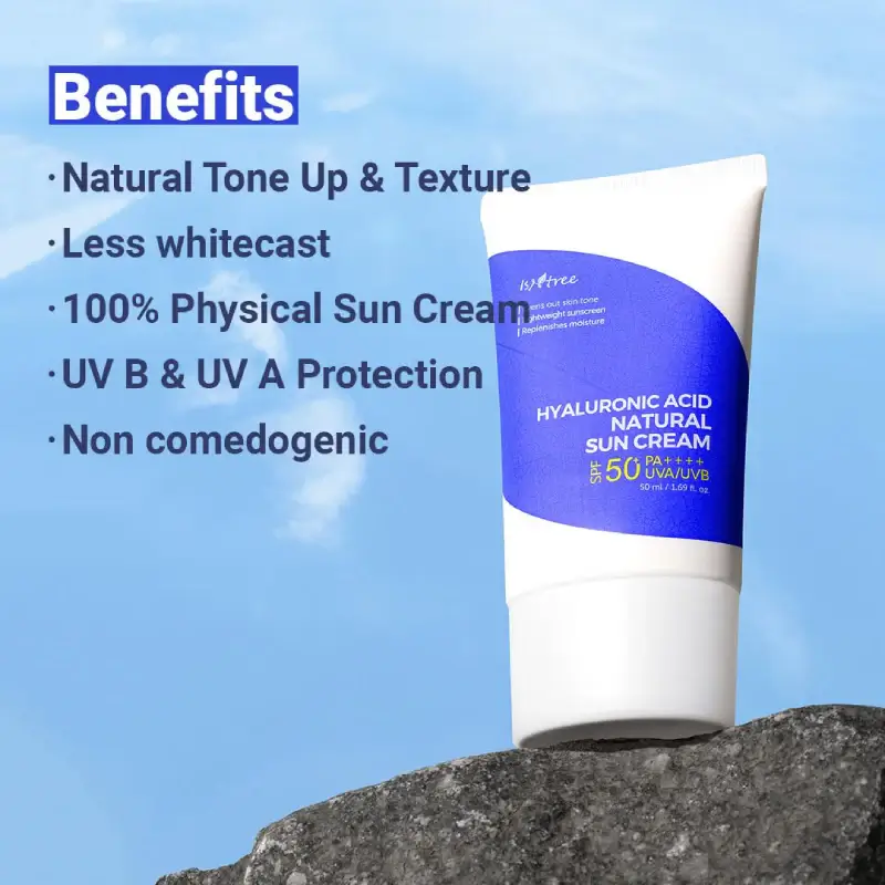 Hyaluronic Acid Natural Sun Cream SPF 50+PA++++ - image 4