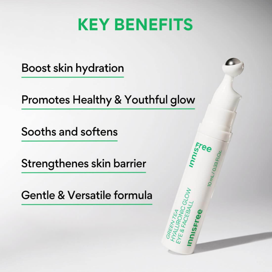 Green Tea Hyaluronic Glow Eye And Face Ball - image 2