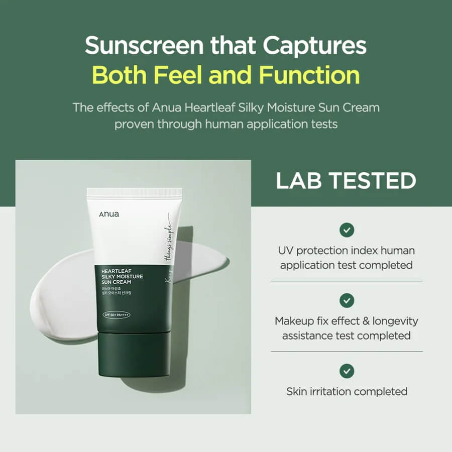 Heartleaf Silky Moisture Sun Cream - image 4