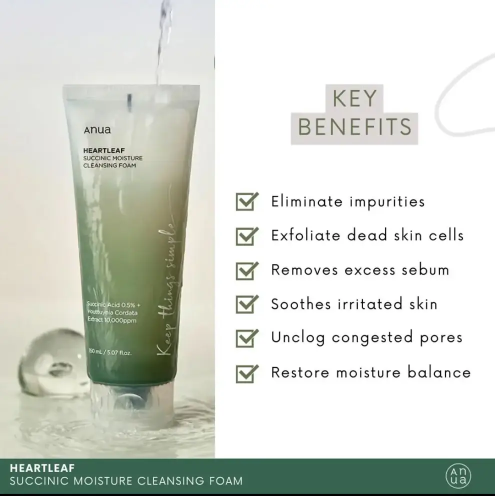 Heartleaf Succinic Moisture Cleansing Foam - image 6
