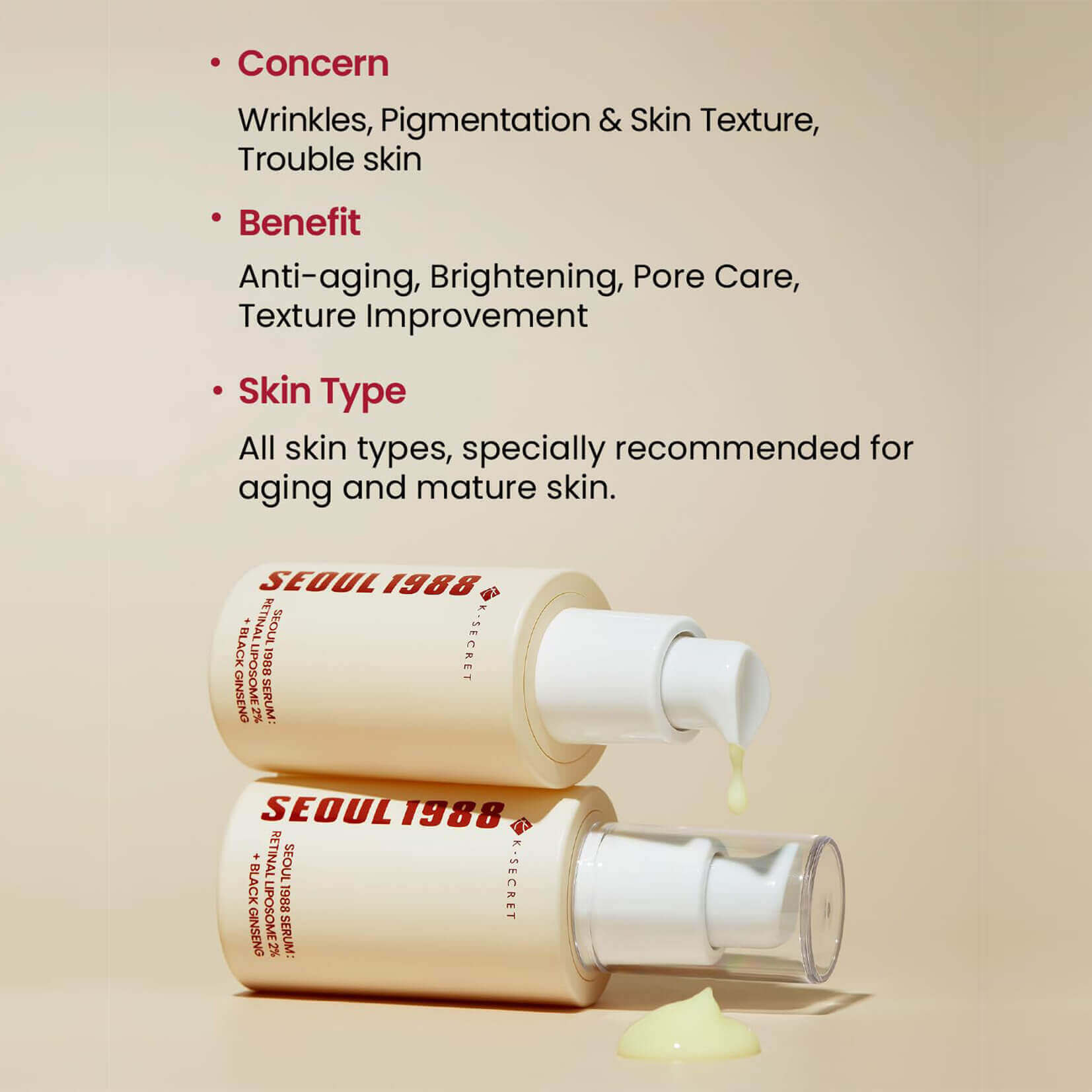  SEOUL 1988 Serum: Retinal Liposome 2% + Black Ginseng - image 3