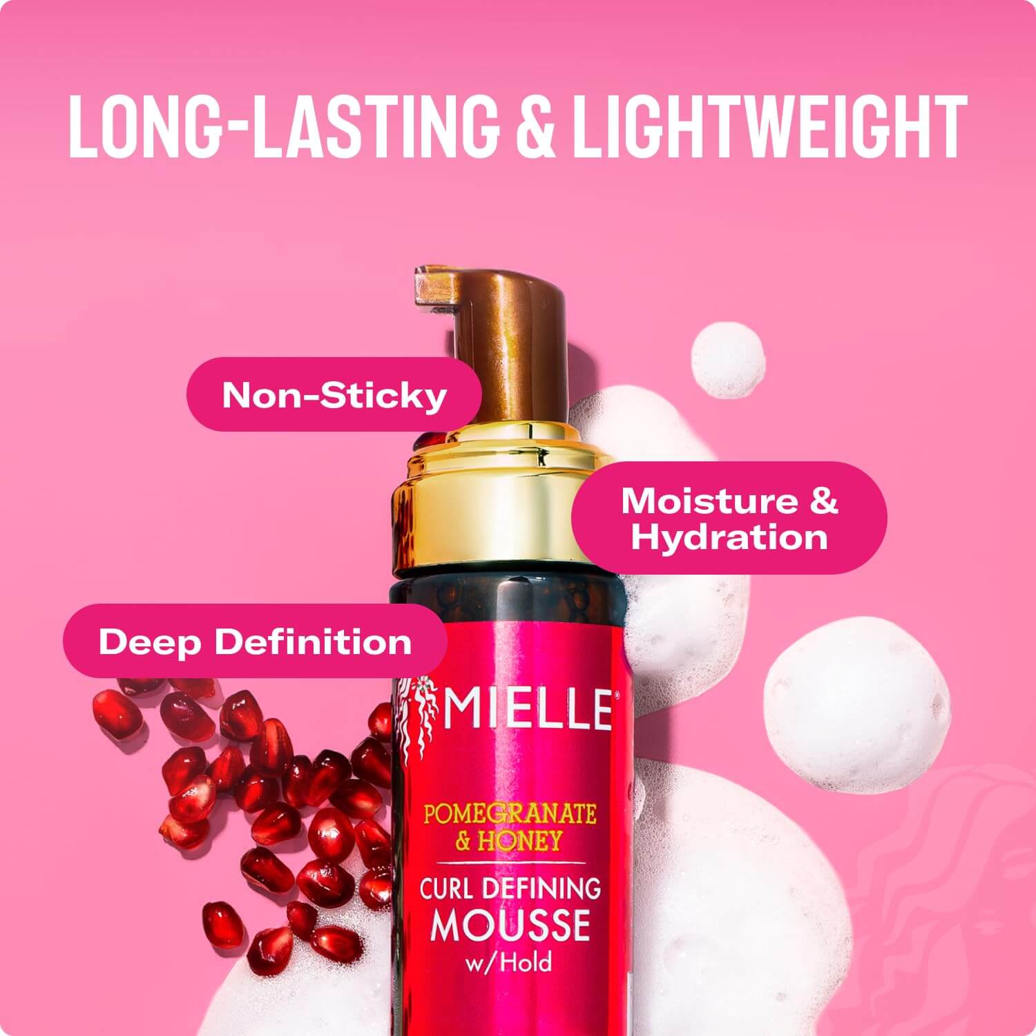 Pomegranate & Honey Curl Defining Mousse with Hold - image 4