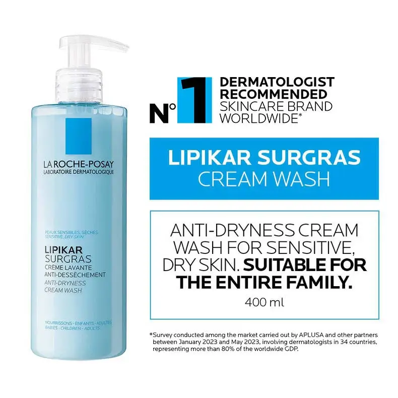 Lipikar Surgras Anti-Dryness Cream Wash  - image 2