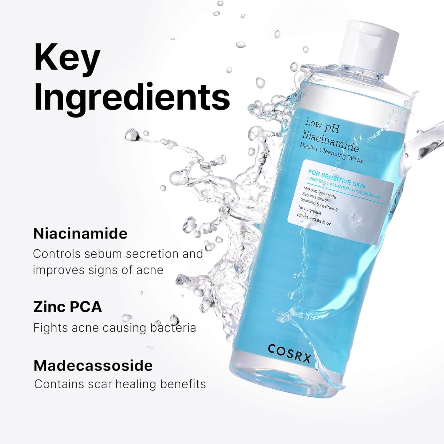 Low pH Niacinamide Micellar Cleansing Water - image 3